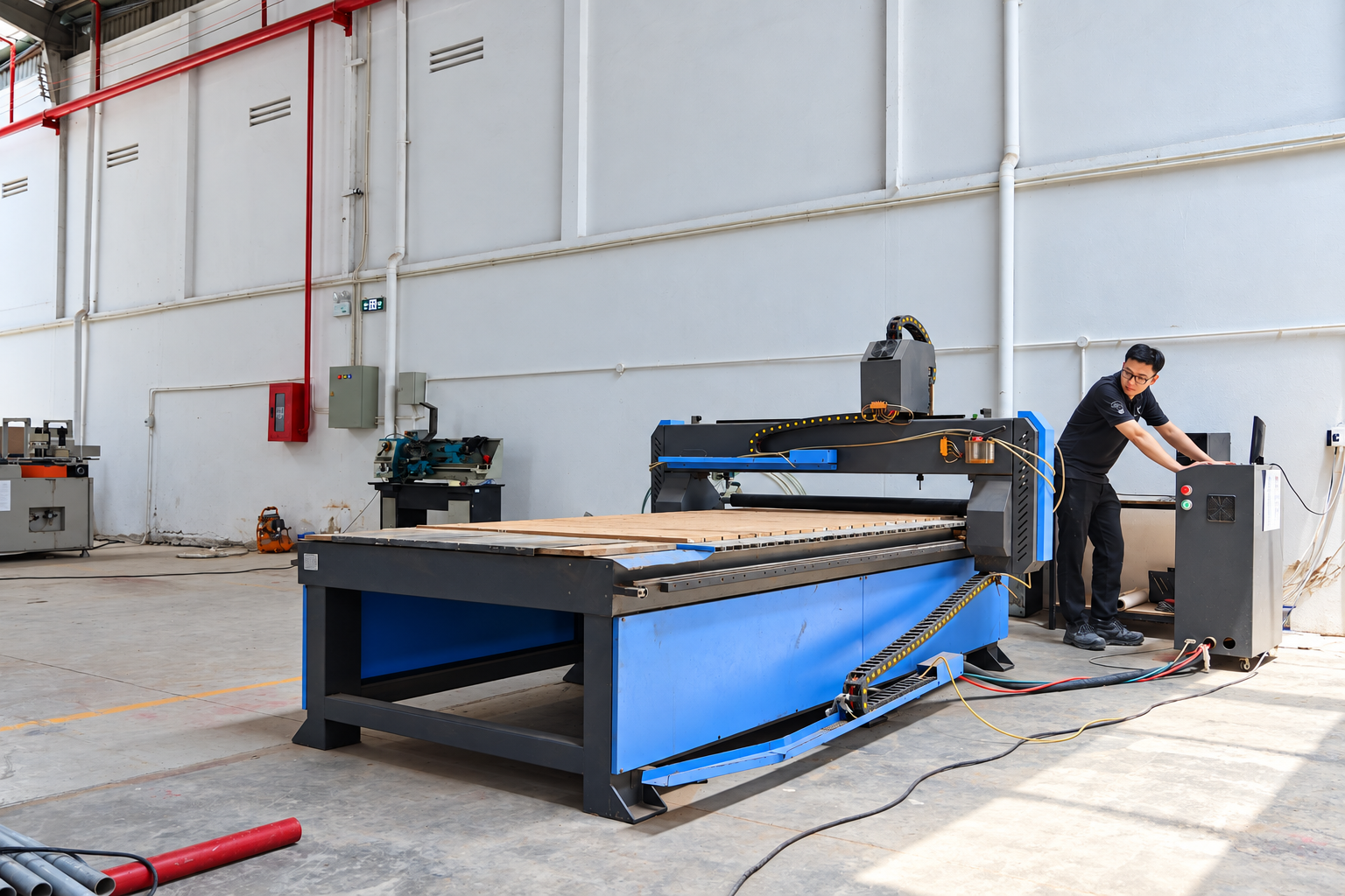 Mechanical machining area