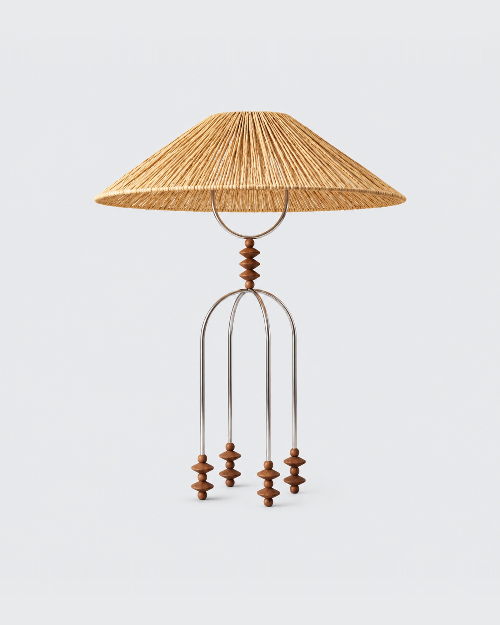 Claudia lamp by Hilykan – table lamp with wide conical shade and arched metal frame