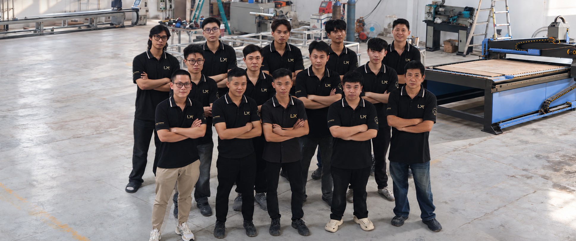 The Hilykan team at the factory